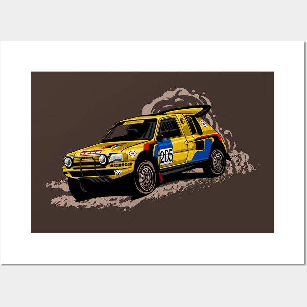 Grand Raid 205 Dakar Rally Wall Art by pujartwork